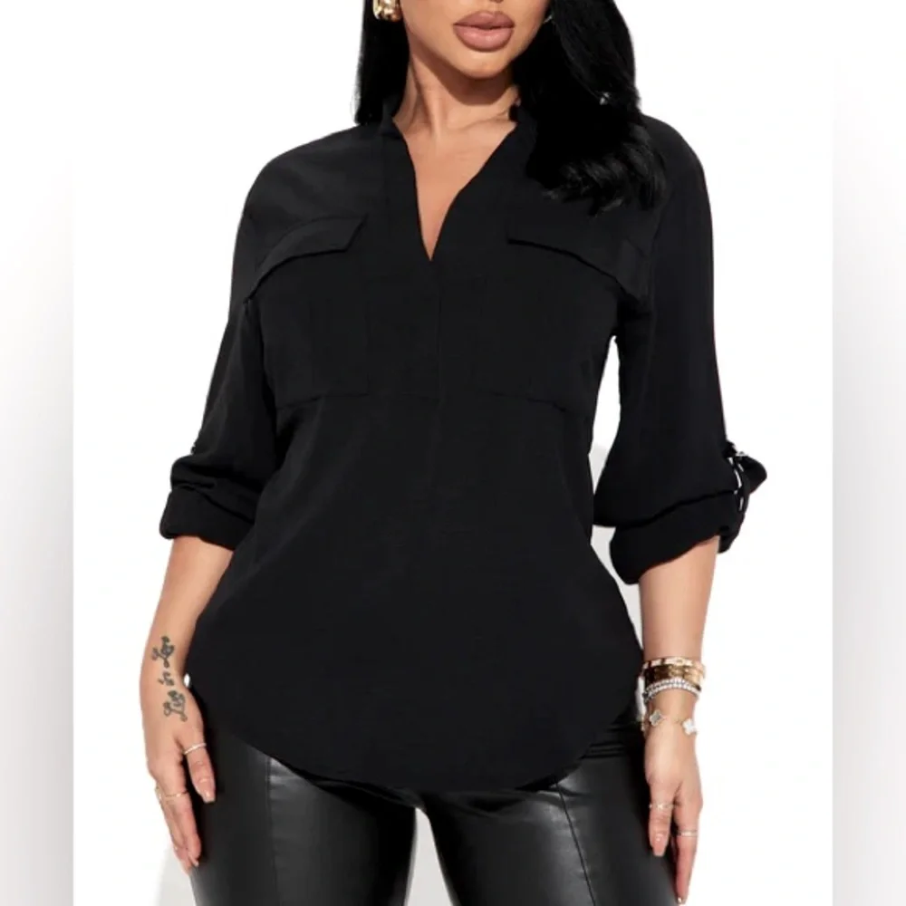 Black Solange Blouse NEW